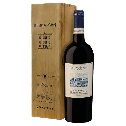 Immagine vino Tenute Del Cerro Tenuta La Poderina, Brunello di Montalcino DOCG La Poderina {Brunello di Montalcino} DOCG di legno 2020