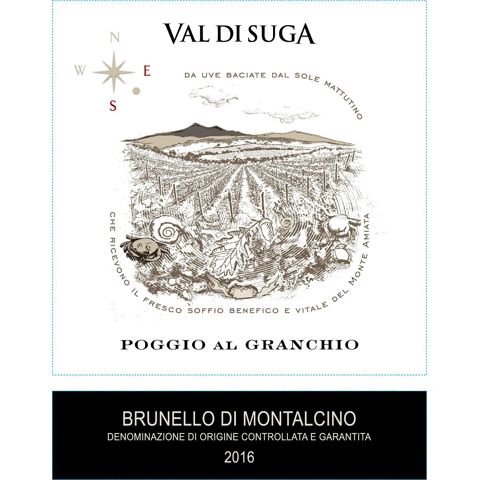 Immagine vino Val di Suga, Brunello di Montalcino DOCG {Brunello di Montalcino} Poggio al Granchio 2016