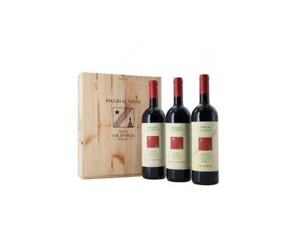 False: Brunello di Montalcino DOCG Brunello di Montalcino DOCG Poggio al Vento anno2012,2015 Col d'Orcia riserva 2001