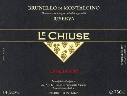 Le Chiuse: Brunello di Montalcino DOCG 